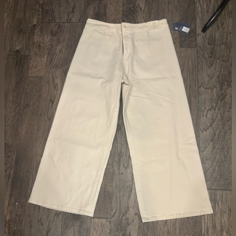 Universal Thread NWT Cream Wide-Leg Sailor Pants Sz 16 - Picture 1 of 8